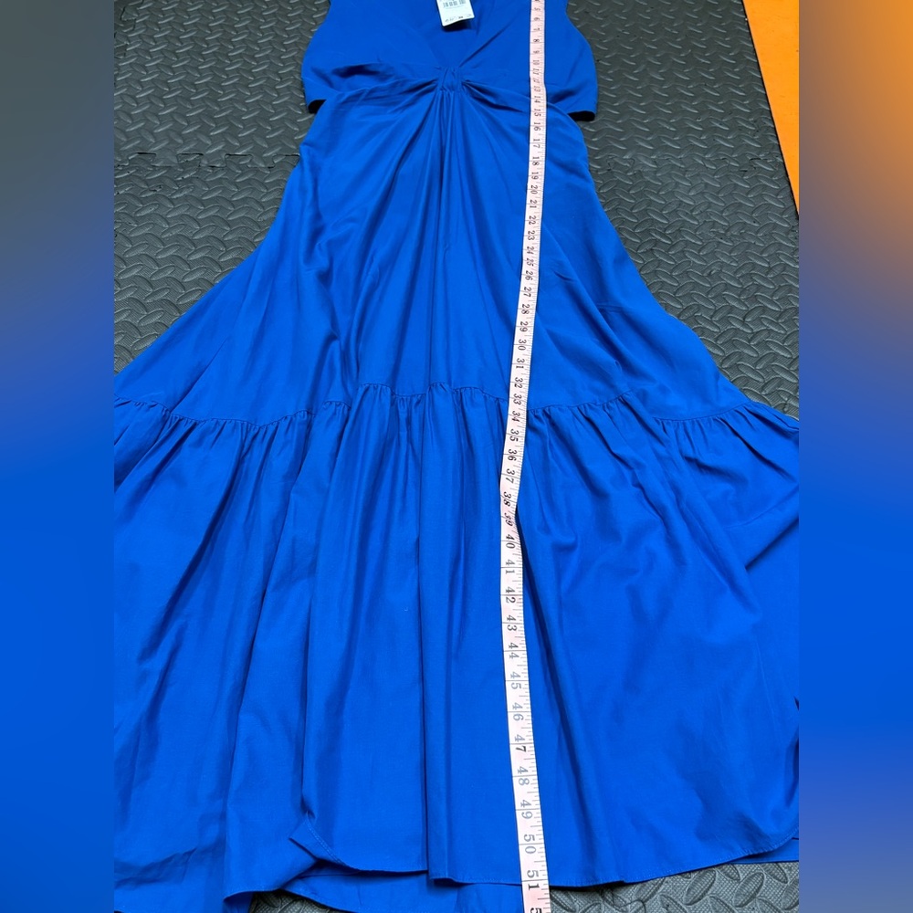 NWT Mango Blue Knot Dress With Cutouts M - Picture 3 of 5